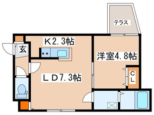 ブランシャ－ルチェレステ鳥居前の物件間取画像